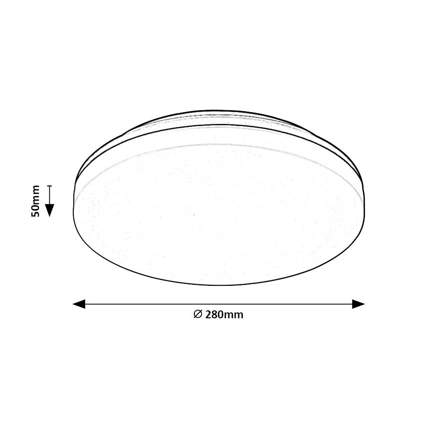 Rabalux - LED Плафон за баня LED/24W/230V IP54