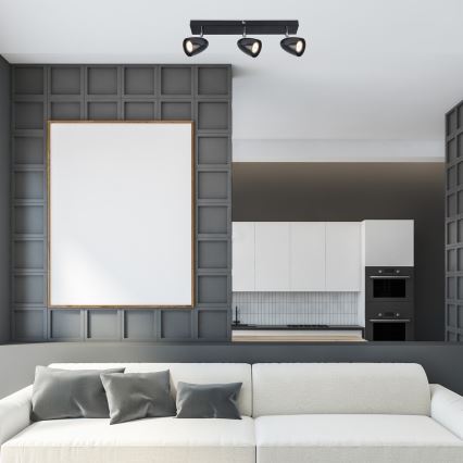 Rabalux - Спот 3xGU10/5W/230V черен