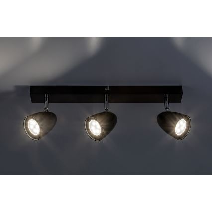 Rabalux - Спот 3xGU10/5W/230V черен