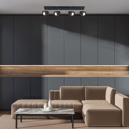 Rabalux - Спот 4xGU10/5W/230V черен