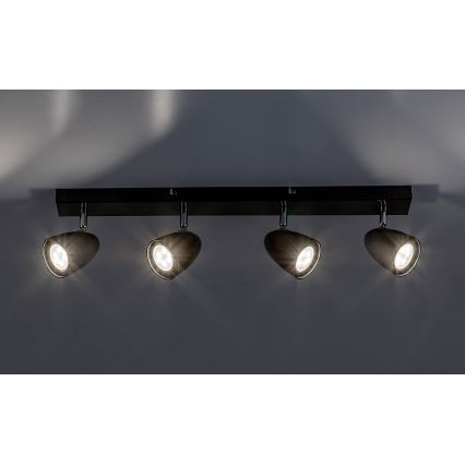 Rabalux - Спот 4xGU10/5W/230V черен