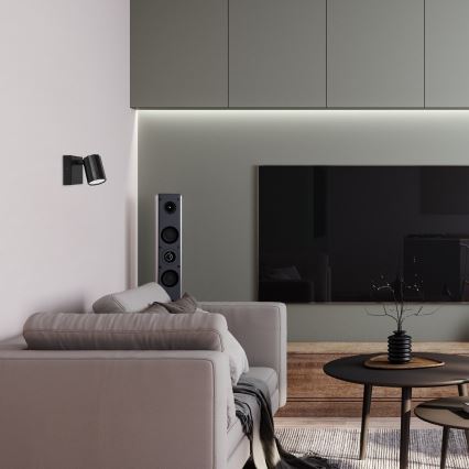 Rabalux - Спот аплик 1xGU10/5W/230V черен