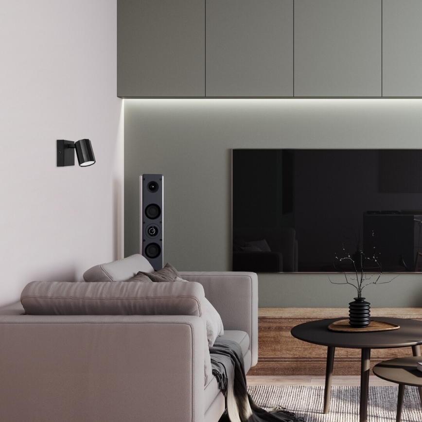 Rabalux - Спот аплик 1xGU10/5W/230V черен