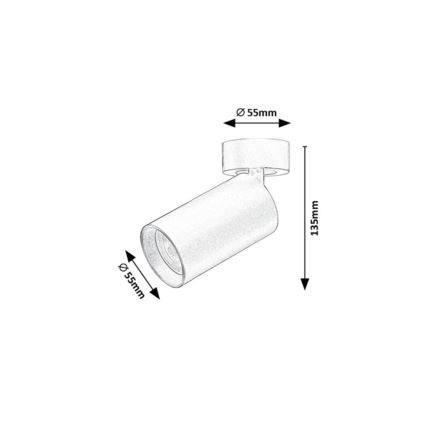 Rabalux - Точково осветително тяло 1xGU10/7W/230V черно