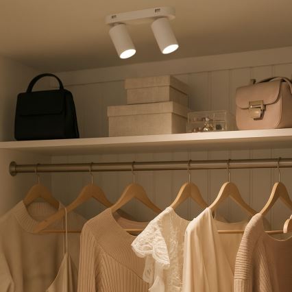 Rabalux - Спот осветително тяло 2xGU10/7W/230V бяло