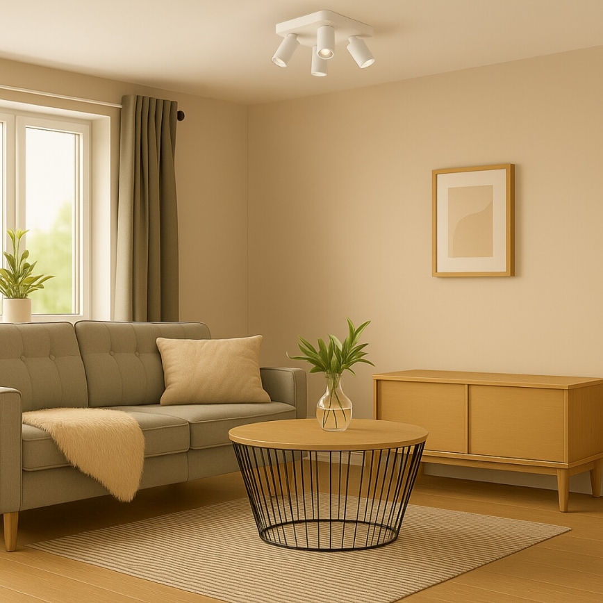 Rabalux - Спот осветително тяло 4xGU10/7W/230V бяло