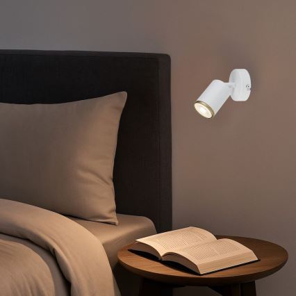 Rabalux - Стенно насочващо осветително тяло 1xGU10/15W/230V бяло