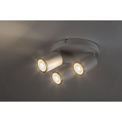 Rabalux - Точково осветително тяло 3x GU10/15W/230V, бяло