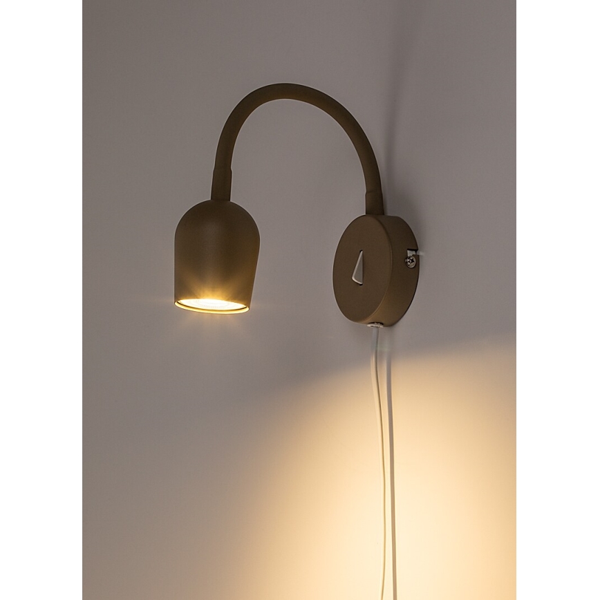 Rabalux - Стенно точково осветително тяло 1xGU10/15W/230V бежово