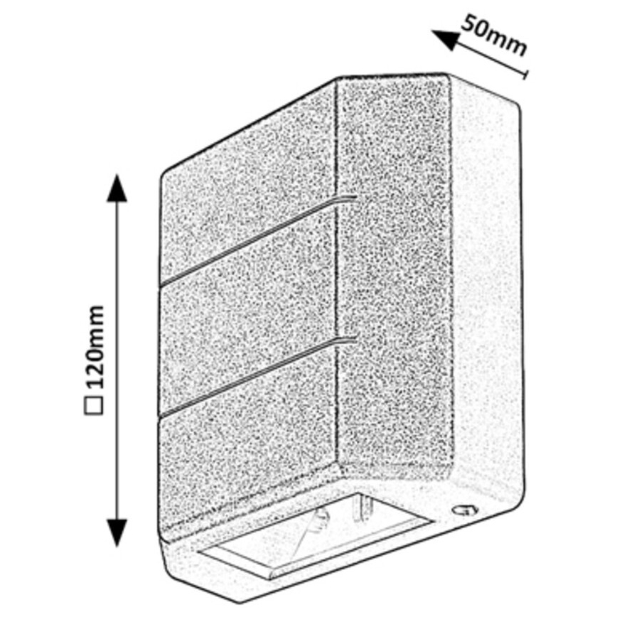 Rabalux - LED Екстериорен аплик LED/6W/230V IP54 черен