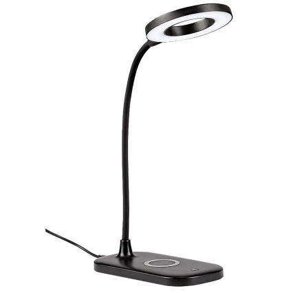 Rabalux - LED Димируема сензорна настолна лампа с безжично зареждане LED/5W/5V 2700-6000K черен