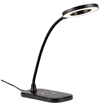 Rabalux - LED Димируема сензорна настолна лампа с безжично зареждане LED/5W/5V 2700-6000K черен