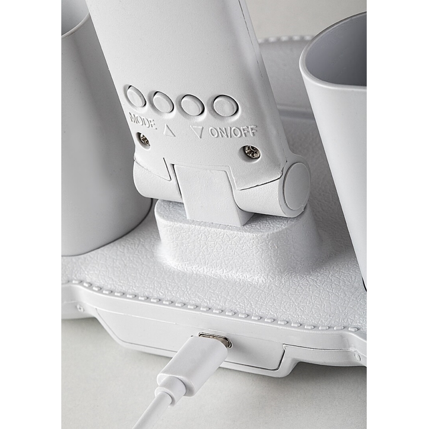 Rabalux - LED димируема настолна лампа с вентилатор LED/7W/5V 3000/4000/6500K