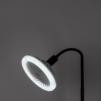 Rabalux - LED димируема подова лампа с вентилатор, диаметър 30 см, 1xE27/16W/230V 3000-6500K + дистанционно управление