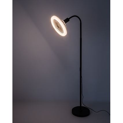 Rabalux - LED димируема подова лампа с вентилатор, диаметър 30 см, 1xE27/16W/230V 3000-6500K + дистанционно управление