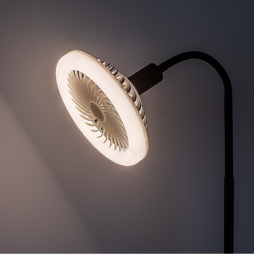 Rabalux - LED димируема подова лампа с вентилатор, диаметър 30 см, 1xE27/16W/230V 3000-6500K + дистанционно управление