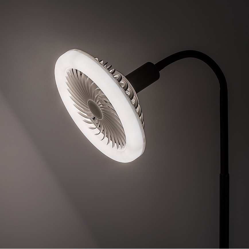 Rabalux - LED димируема подова лампа с вентилатор, диаметър 30 см, 1xE27/16W/230V 3000-6500K + дистанционно управление