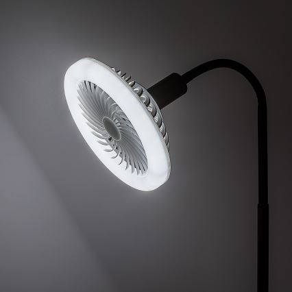 Rabalux - LED димируема подова лампа с вентилатор, диаметър 30 см, 1xE27/16W/230V 3000-6500K + дистанционно управление