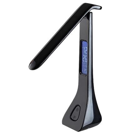 Rabalux - LED регулируема настолна лампа с дисплей LED/7W/5V 4000K черна