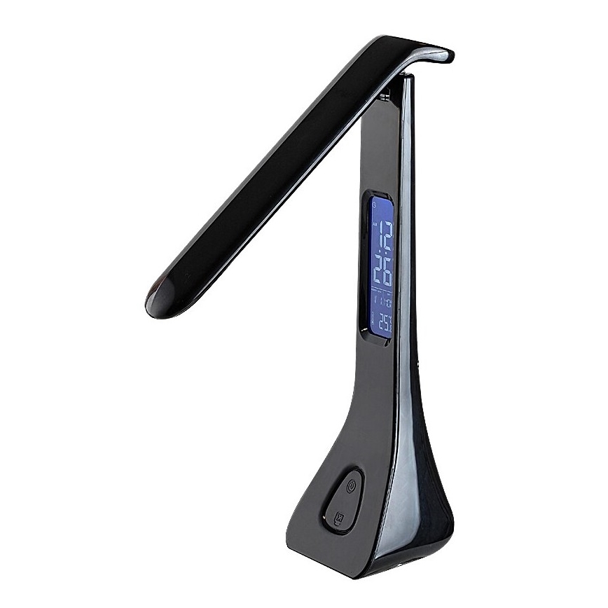 Rabalux - LED регулируема настолна лампа с дисплей LED/7W/5V 4000K черна