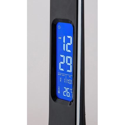 Rabalux - LED регулируема настолна лампа с дисплей LED/7W/5V 4000K черна