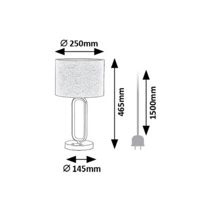Rabalux - LED Настолна лампа 1xE27/60W/230V + LED/8W