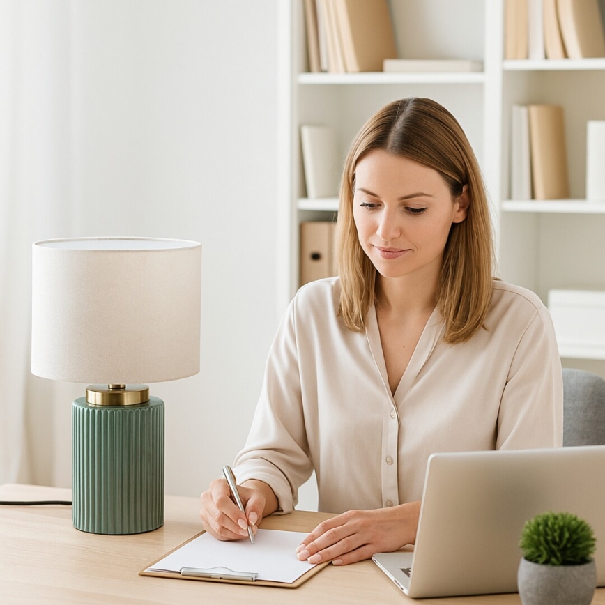 Rabalux - Настолна лампа 1xE14/40W/230V зелена