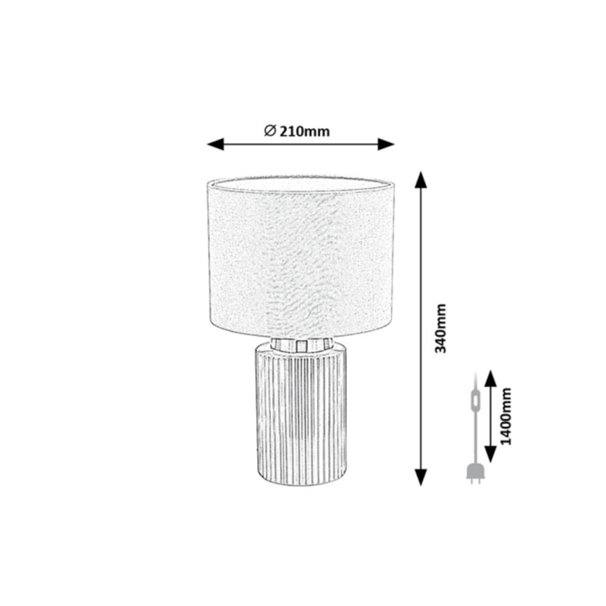 Rabalux - Настолна лампа 1xE14/40W/230V зелена