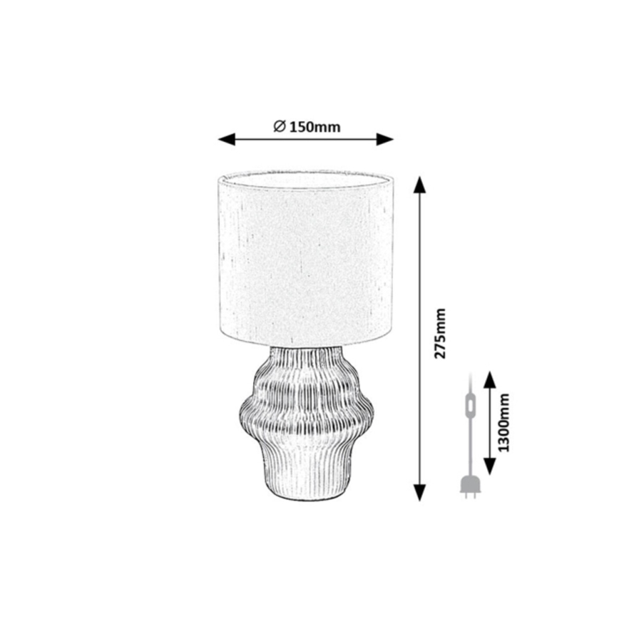 Rabalux - Настолна лампа 1xE14/40W/230V черна