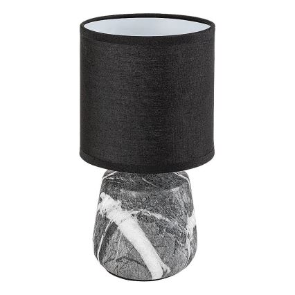 Rabalux - Настолна лампа 1xE14/40W/230V черна/мраморен декор