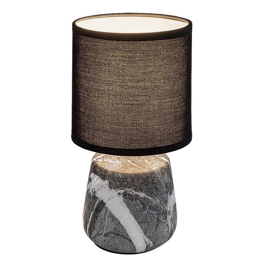 Rabalux - Настолна лампа 1xE14/40W/230V черна/мраморен декор