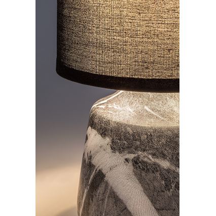 Rabalux - Настолна лампа 1xE14/40W/230V черна/мраморен декор