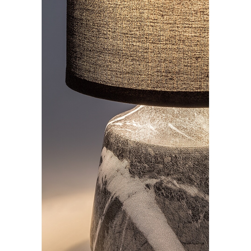 Rabalux - Настолна лампа 1xE14/40W/230V черна/мраморен декор