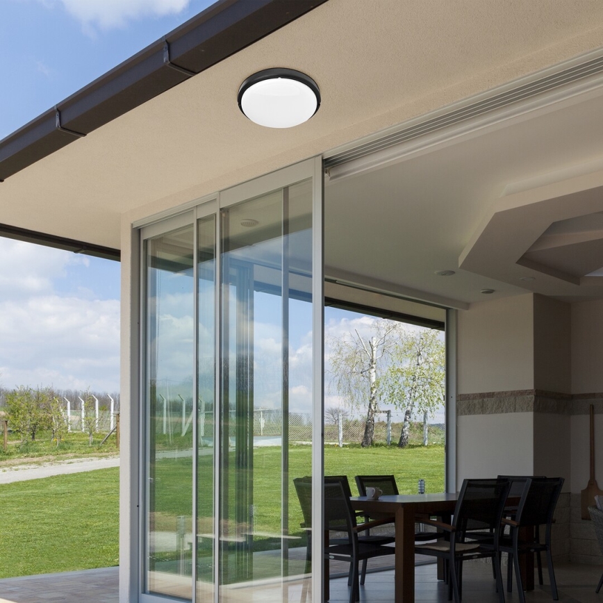 Rabalux - LED Екстериорен плафон LED/15W/230V IP54 черен