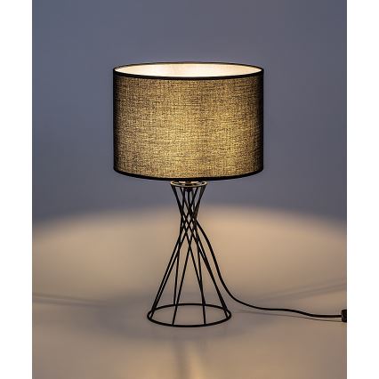 Rabalux - Настолна лампа 1xE27/40W/230V черна