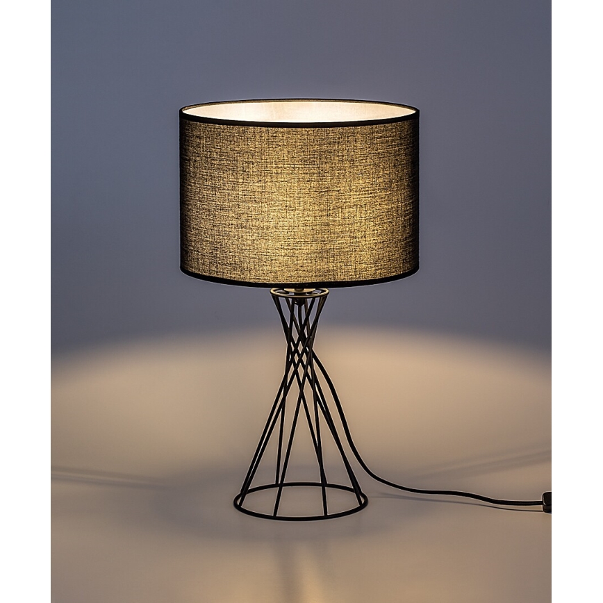 Rabalux - Настолна лампа 1xE27/40W/230V черна