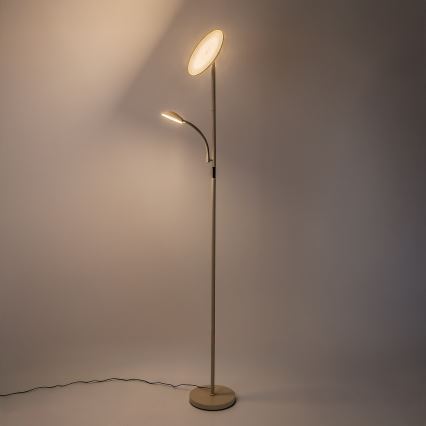 Rabalux - LED димируема подова лампа LED/23W/230V 3000/4200/6500 бежова