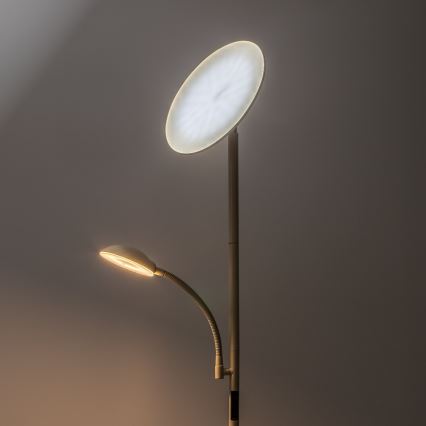 Rabalux - LED димируема подова лампа LED/23W/230V 3000/4200/6500 бежова