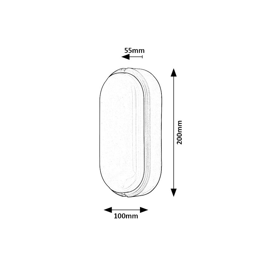 Rabalux - LED Екстериорен плафон LED/15W/230V IP54 черен