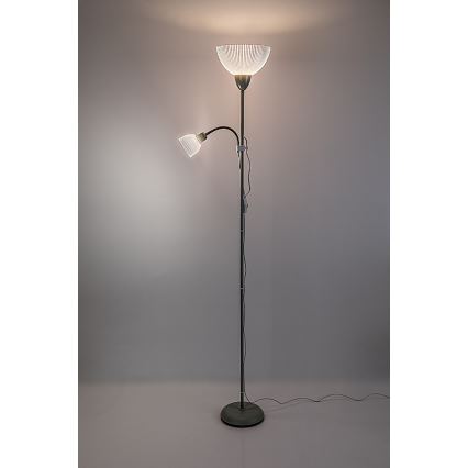 Rabalux - Подова лампа 1xE27/60W/230V + 1xE14/25W, зелена