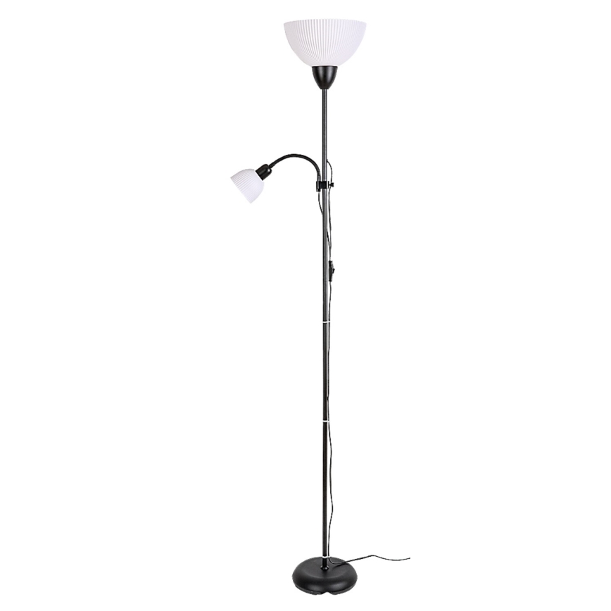 Rabalux - Подова лампа 1xE27/60W/230V + 1xE14/25W черна