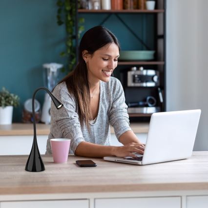 Rabalux - LED Димируема сензорна настолна лампа LED/4W/230V 3000K черен