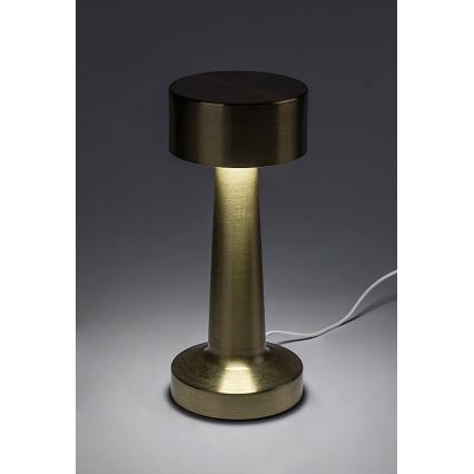 Rabalux - LED Акумулаторен докосване настолна лампа LED/2,7W/5V 1200mAh 3000/4000/6000K златист