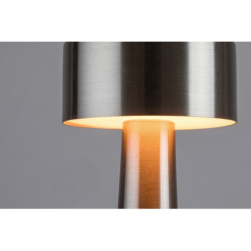 Rabalux - LED Акумулаторна настолна сензорна лампа LED/2,7W/5V 1200mAh 3000/4000/6000K матов хром