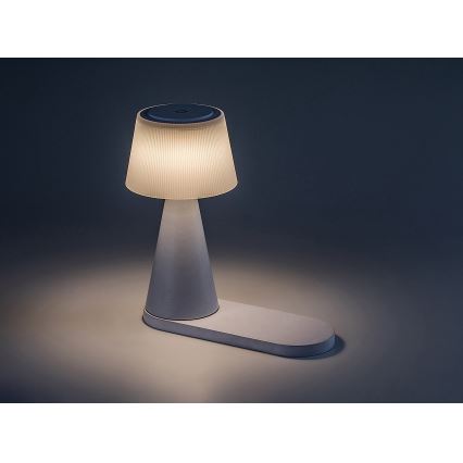 Rabalux - LED Димируема акумулаторна настолна лампа с безжично зареждане LED/5W/5V 3000/4000/5000K
