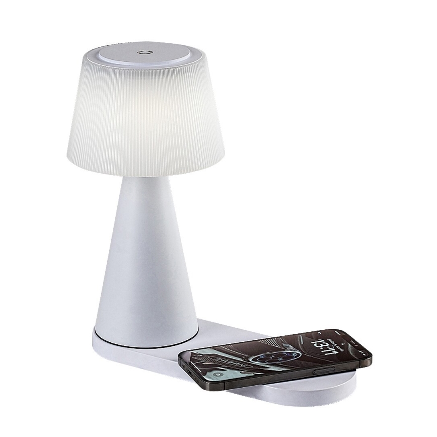 Rabalux - LED Димируема акумулаторна настолна лампа с безжично зареждане LED/5W/5V 3000/4000/5000K