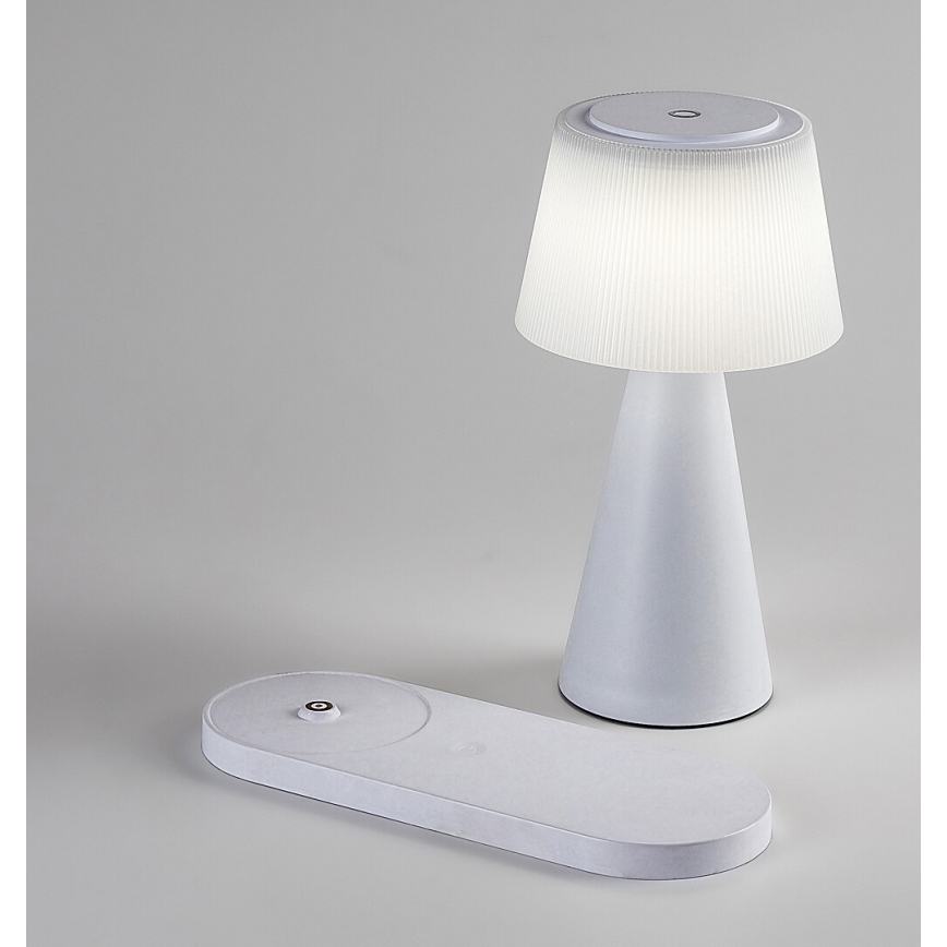 Rabalux - LED Димируема акумулаторна настолна лампа с безжично зареждане LED/5W/5V 3000/4000/5000K
