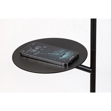 Rabalux - Лампион с рафт 1xE27/40W/230V черен