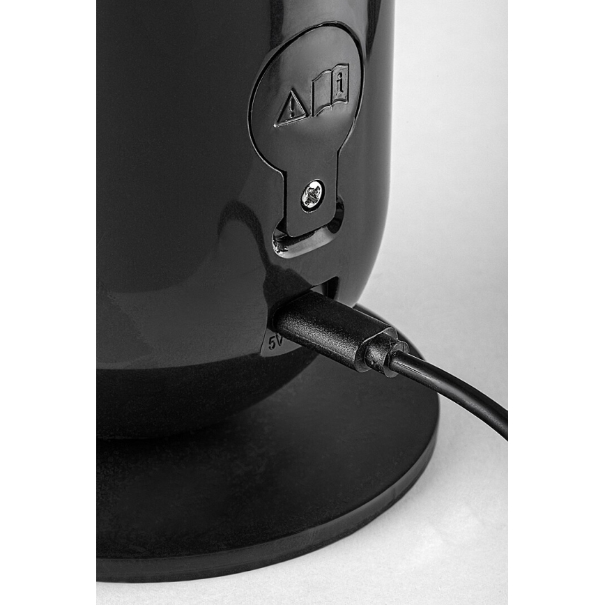 Rabalux - LED RGB Димируема настолна лампа LED/5W/230V черен