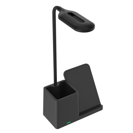 Rabalux - LED Димируема настолна лампа с безжично зареждане QI LED/4W/5V 3000/4000/6500K черен
